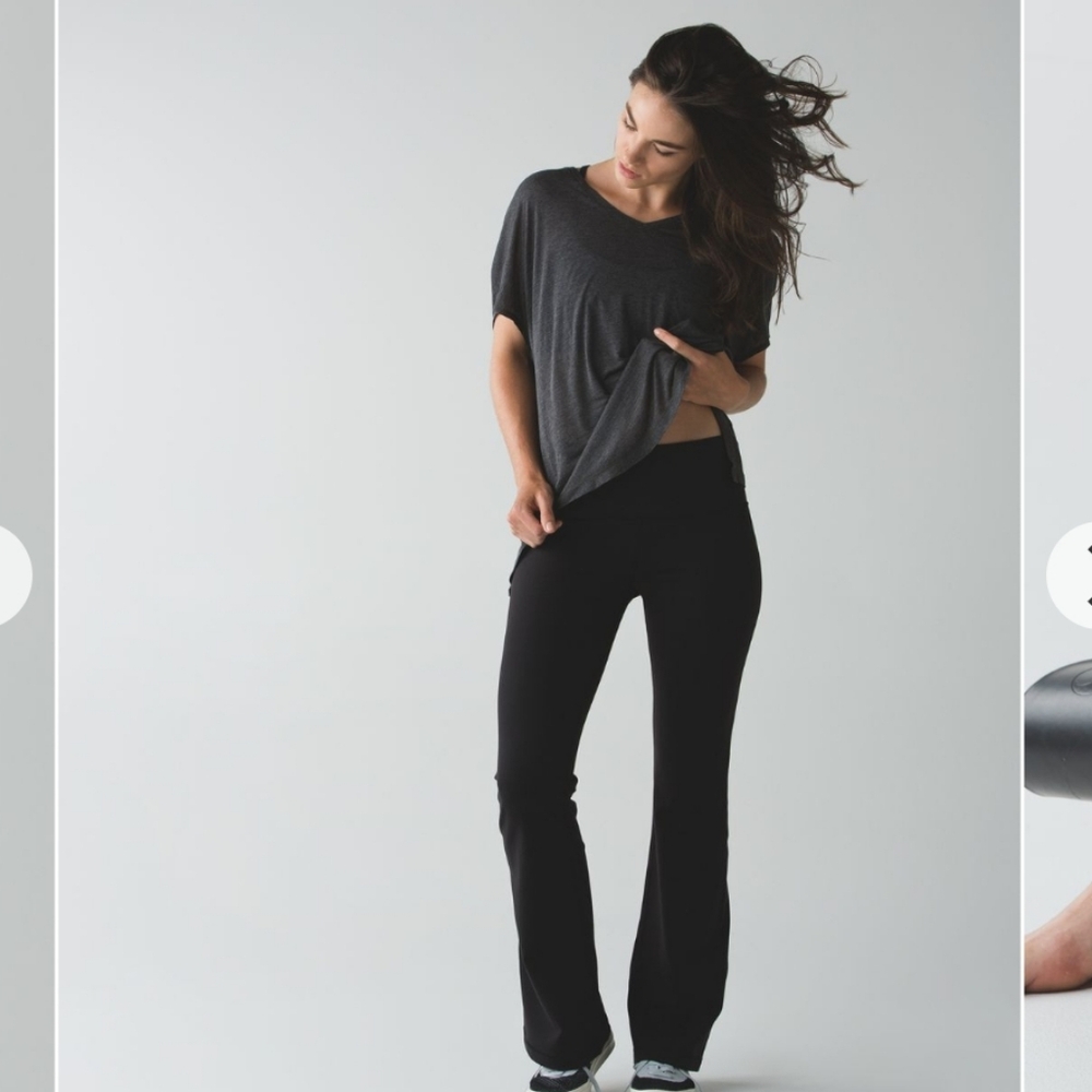 lululemon Black Boot-Cut Groove Pant size 4